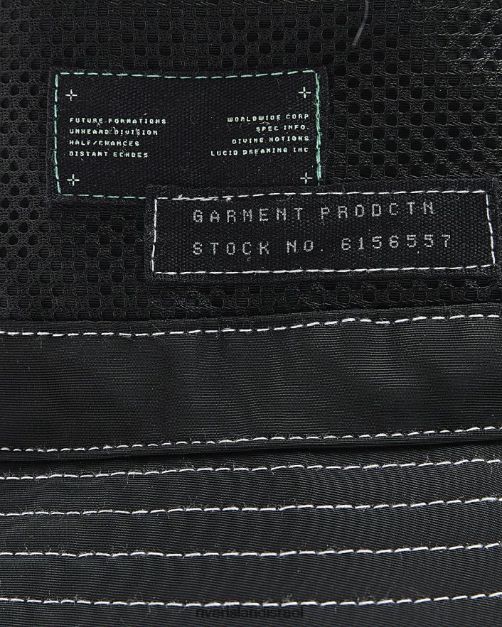 אביזרים River Island b כובע דלי רשת ניילון שָׁחוֹר בנים BDZ4086963