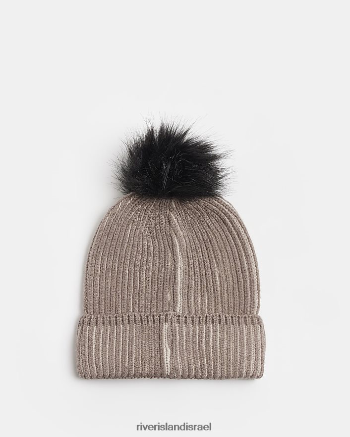 אביזרים River Island b כובע פונפון מצולע אֶבֶן בנים BDZ4086974