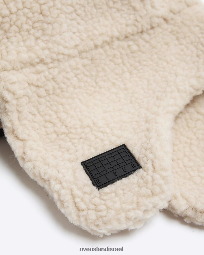 אביזרים River Island b borg traper hat בז' בנים BDZ4086951