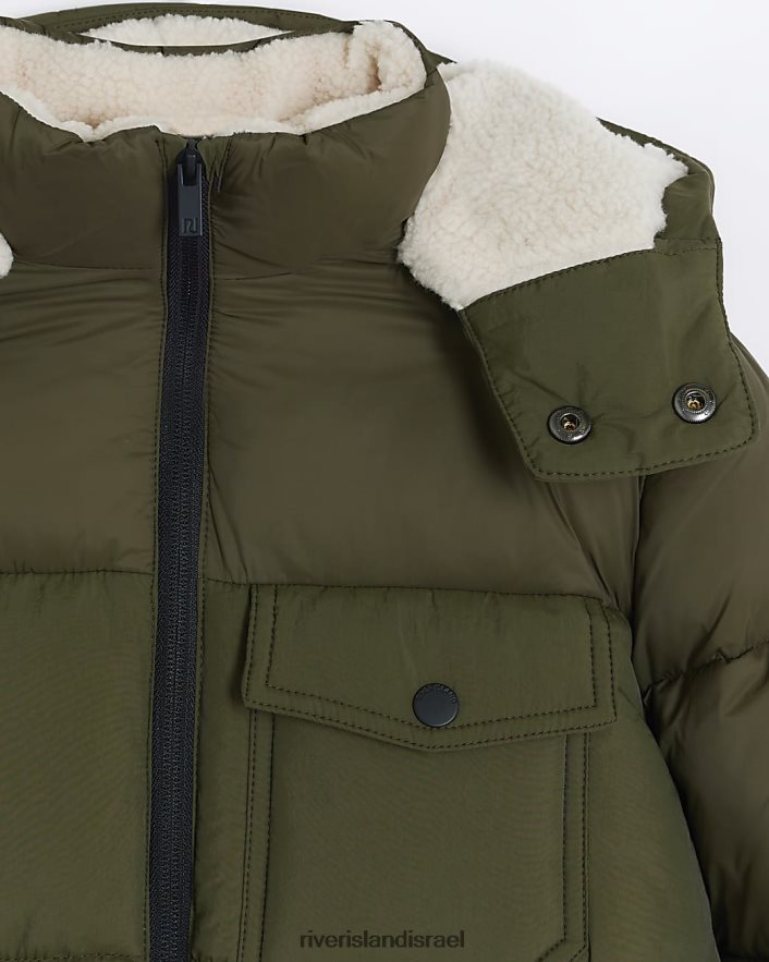 לבוש River Island b borg trim מעיל פחזנית חָקִי בנים BDZ4086818