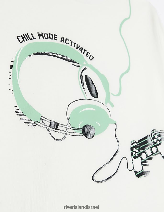 לבוש River Island ערכת פיג'מות b gamer קרם בנים BDZ4086873