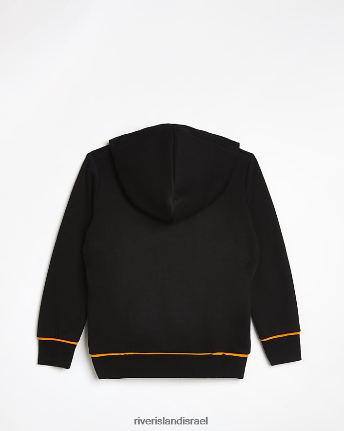 לבוש River Island קפוצ'ון לוגו b hype שָׁחוֹר בנים BDZ4087017