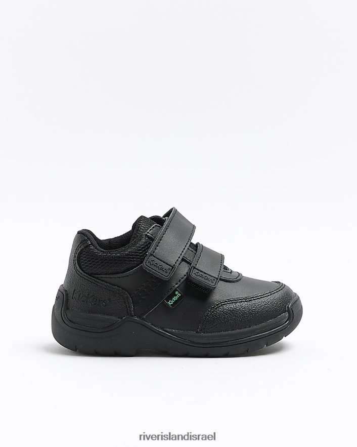 הַנעָלָה River Island b kickers נעלי רצועת סקוטש שָׁחוֹר בנים BDZ4086988