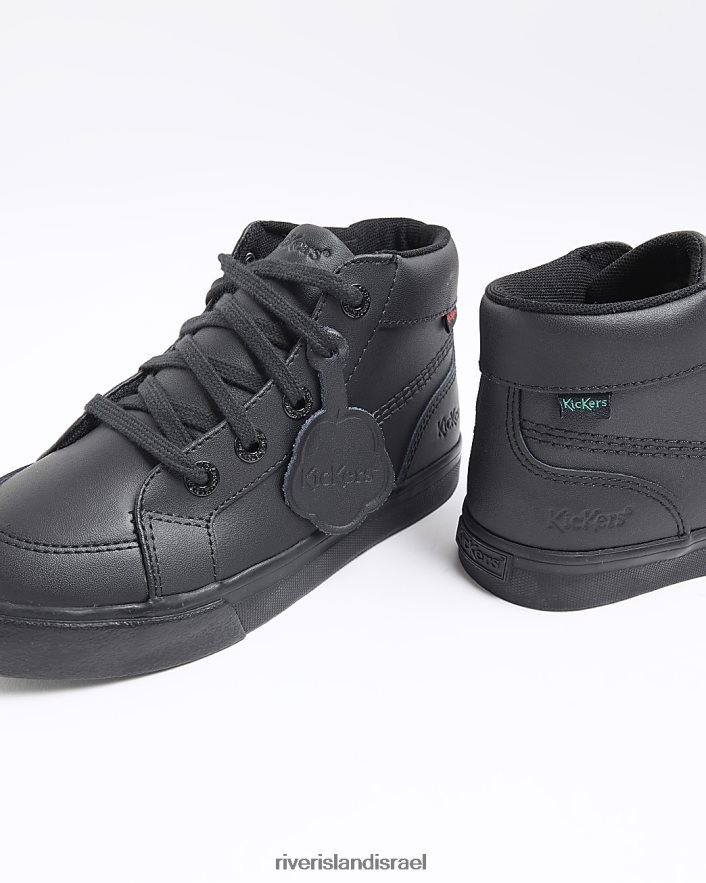 הַנעָלָה River Island b kickers tovni היי נעלי שרוכים שָׁחוֹר בנים BDZ4086991