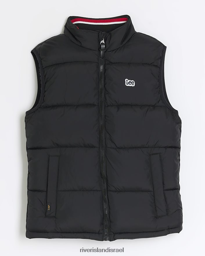 לבוש River Island b lee מרופד ג'לט שָׁחוֹר בנים BDZ4086986