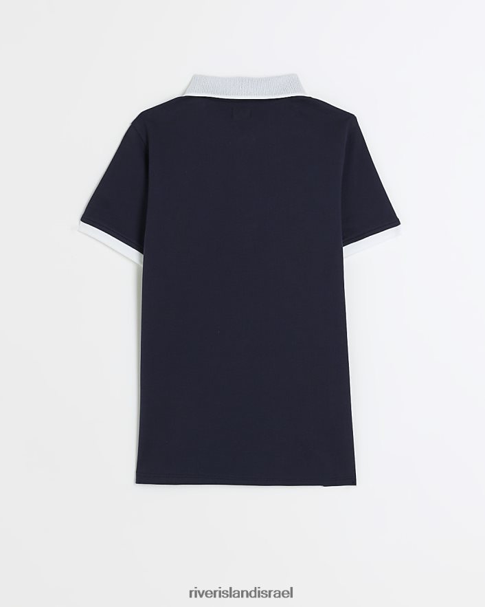 לבוש River Island b maison riviera zip polo חיל הים בנים BDZ4083662