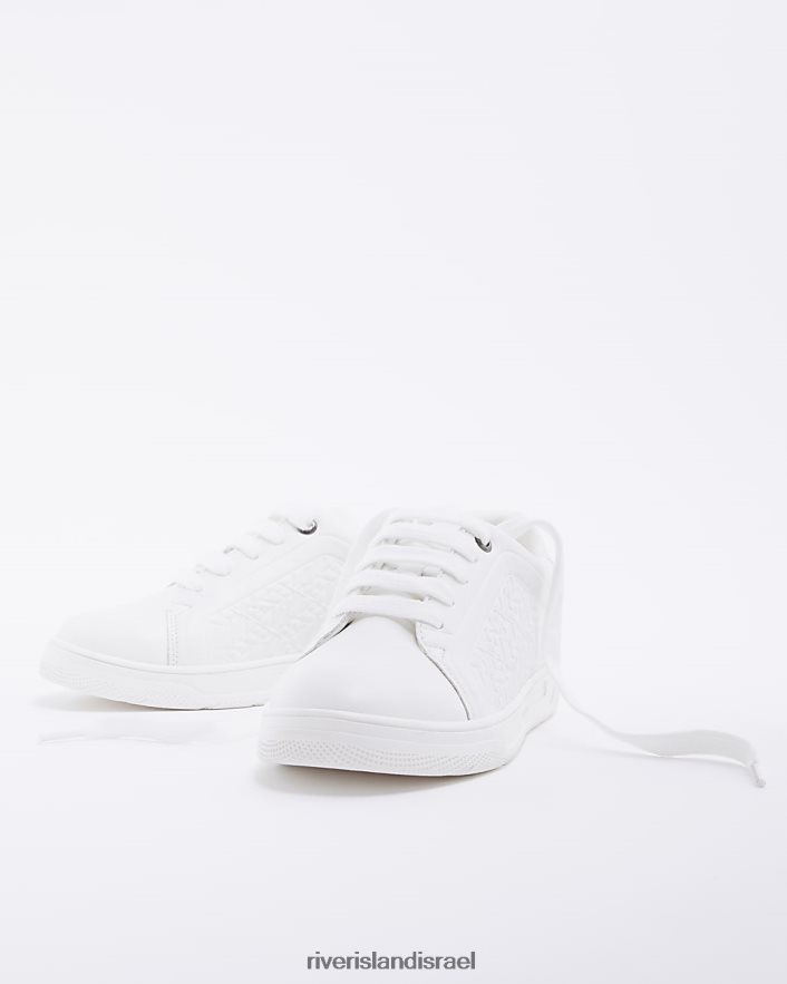 הַנעָלָה River Island b נעליים בעלות תבליט pu wide fit לבן בנים BDZ4086907