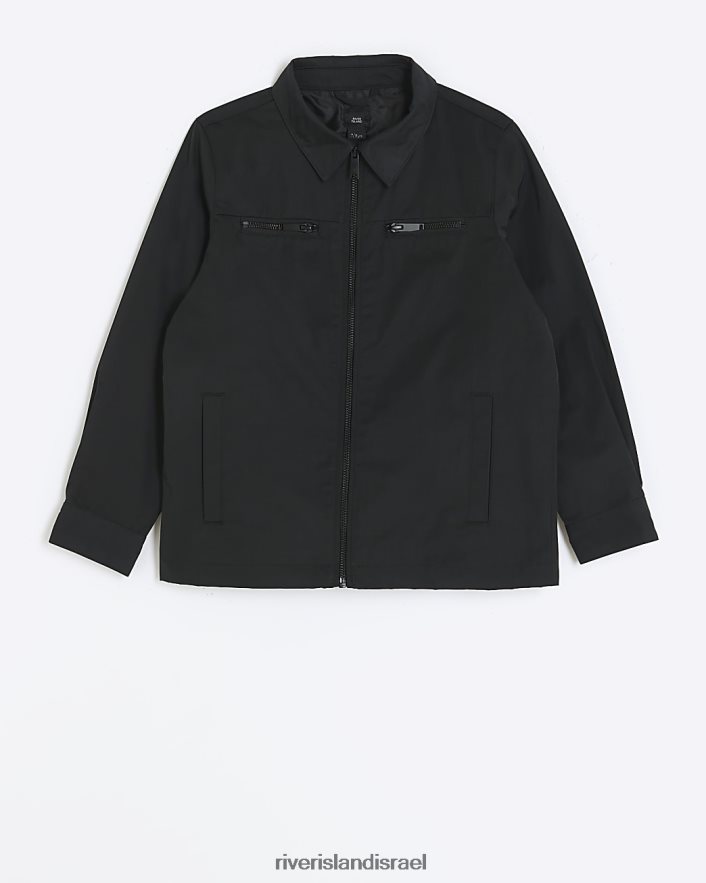 לבוש River Island b shacket שָׁחוֹר בנים BDZ4083630