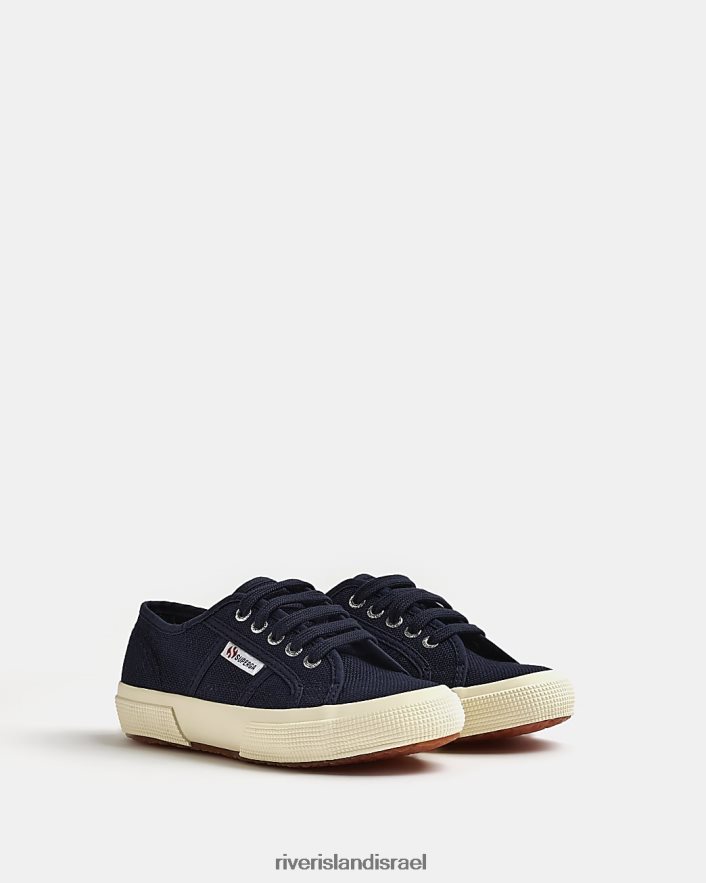 הַנעָלָה River Island b superga נעלי שרוכים קנבס חיל הים בנים BDZ4087007