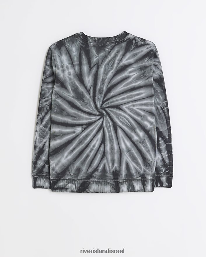 לבוש River Island b tie dye sweatshirt לבן בנים BDZ4086863