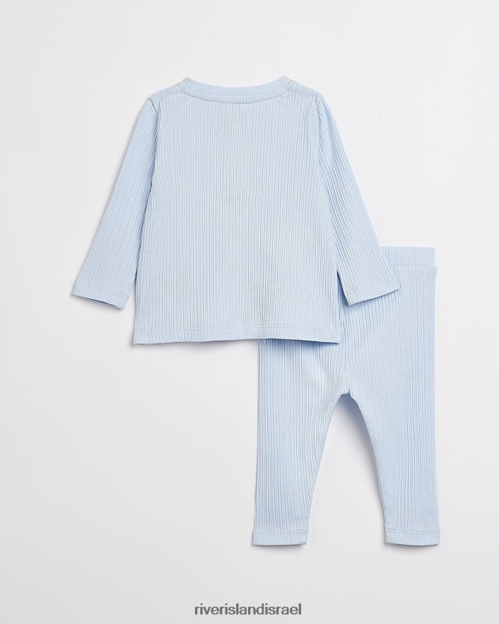 לבוש River Island סט צלעות אורגניות עם שרוול ארוך של bb כְּחוֹל בנים BDZ4083532