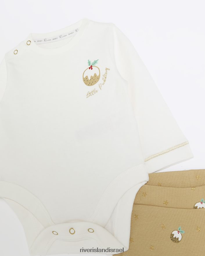 לבוש River Island פודינג חג המולד של bb הכל בסט אחד קרם בנות BDZ4086610