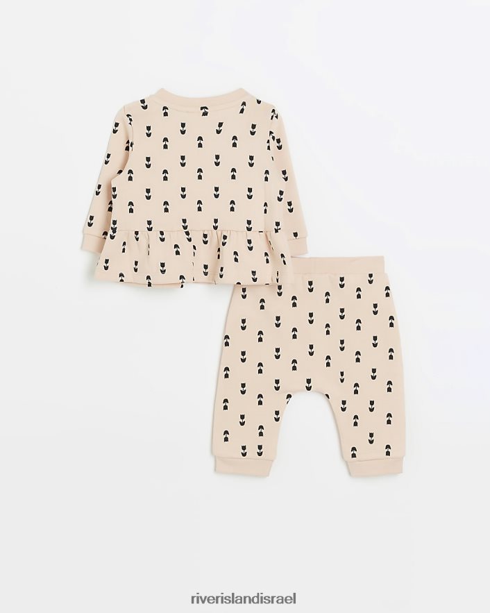 לבוש River Island סט עליון bg tulip peplum וָרוֹד בנות BDZ4083536