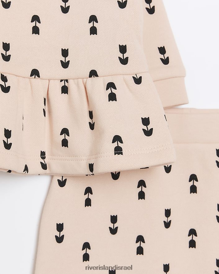 לבוש River Island סט עליון bg tulip peplum וָרוֹד בנות BDZ4083536