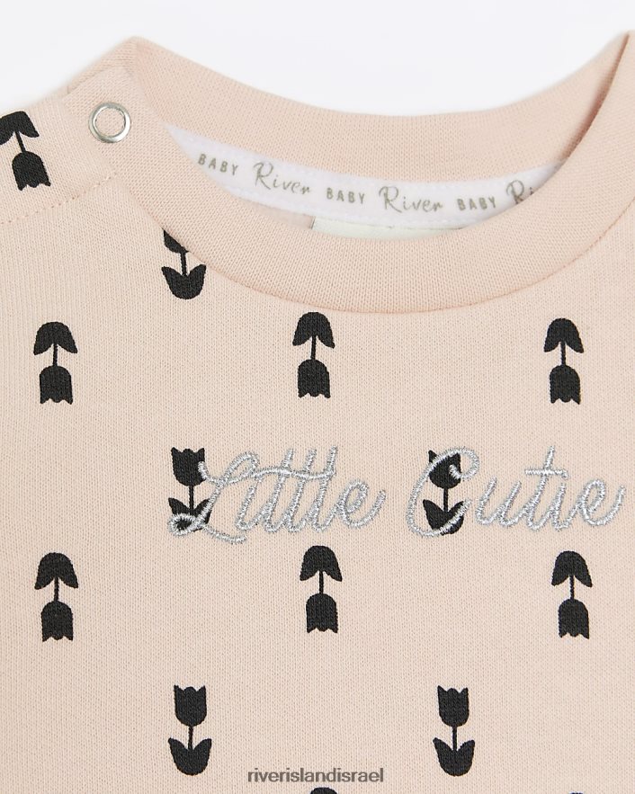 לבוש River Island סט עליון bg tulip peplum וָרוֹד בנות BDZ4083536