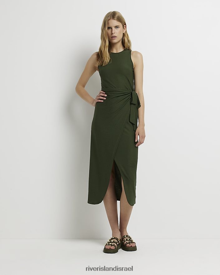 לבוש River Island שמלת מידי מעטפת bodycon חָקִי נשים BDZ4082131