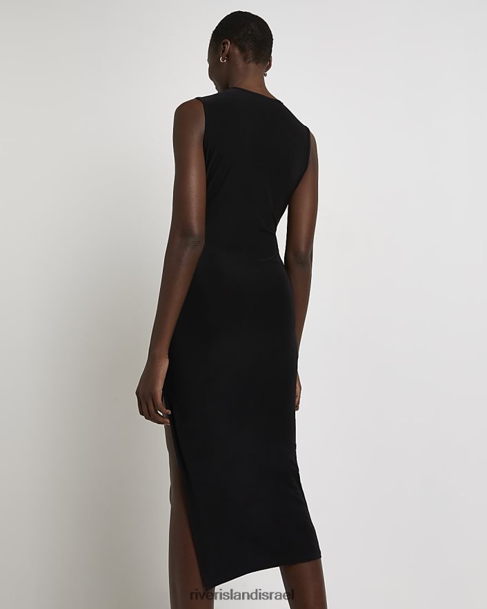 לבוש River Island שמלת מידי של bodycon שָׁחוֹר נשים BDZ4083929