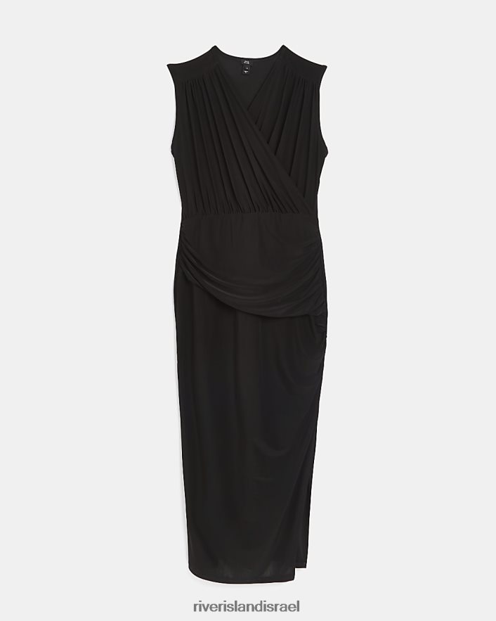 לבוש River Island שמלת מידי של bodycon שָׁחוֹר נשים BDZ4083929