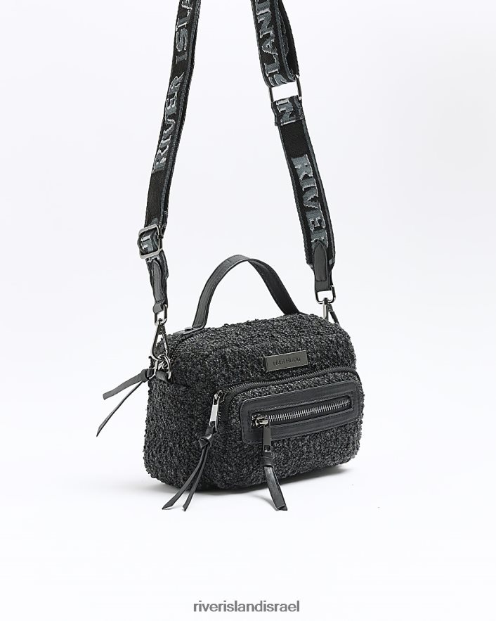 אביזרים River Island תיק מצלמה של borg שָׁחוֹר נשים BDZ4084446