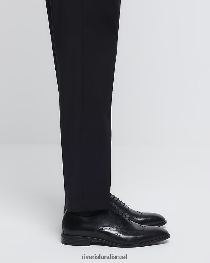 הַנעָלָה River Island נעלי brogue דרבי שָׁחוֹר גברים BDZ4082809