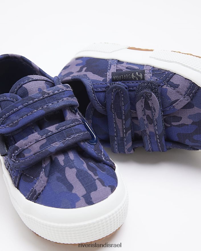 הַנעָלָה River Island מאמני סופרגה עם הדפס camo של mb כְּחוֹל בנים BDZ4087005