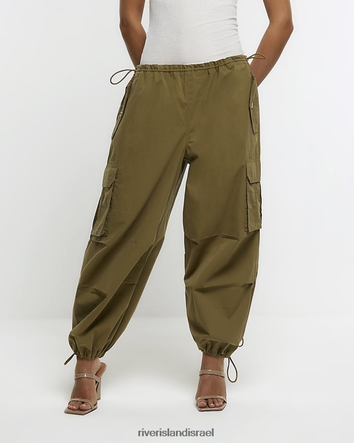 לבוש River Island מכנסי cargo petite parachute חָקִי נשים BDZ4085241