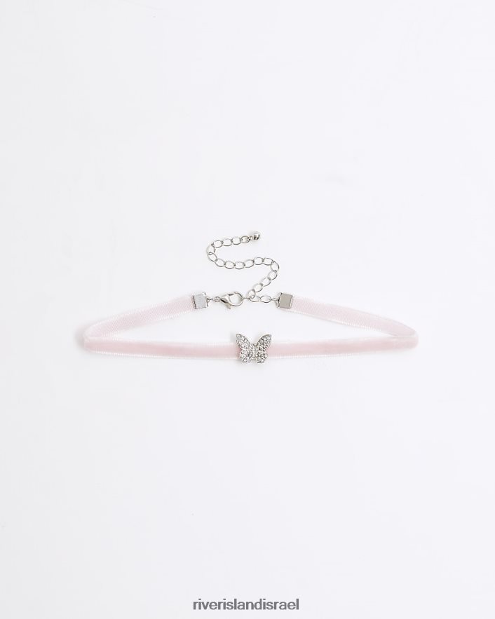 אביזרים River Island שרשרת choker פרפרים וָרוֹד בנות BDZ4086405