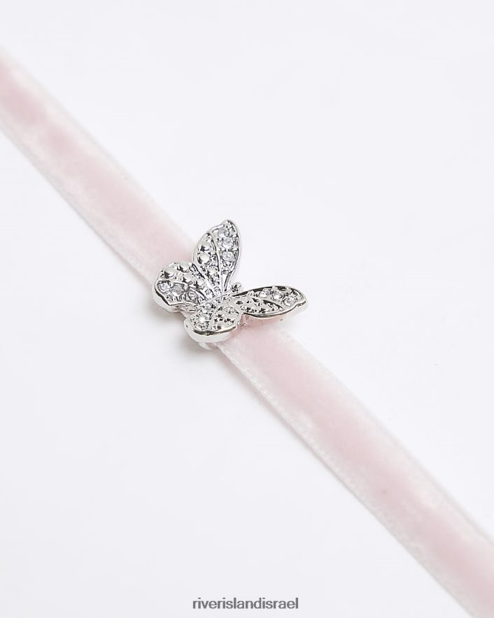 אביזרים River Island שרשרת choker פרפרים וָרוֹד בנות BDZ4086405