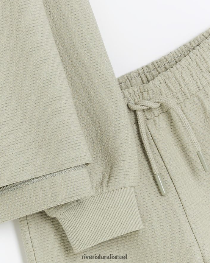 לבוש River Island סט סווטשירט ומכנסיים g חָקִי בנות BDZ4083180
