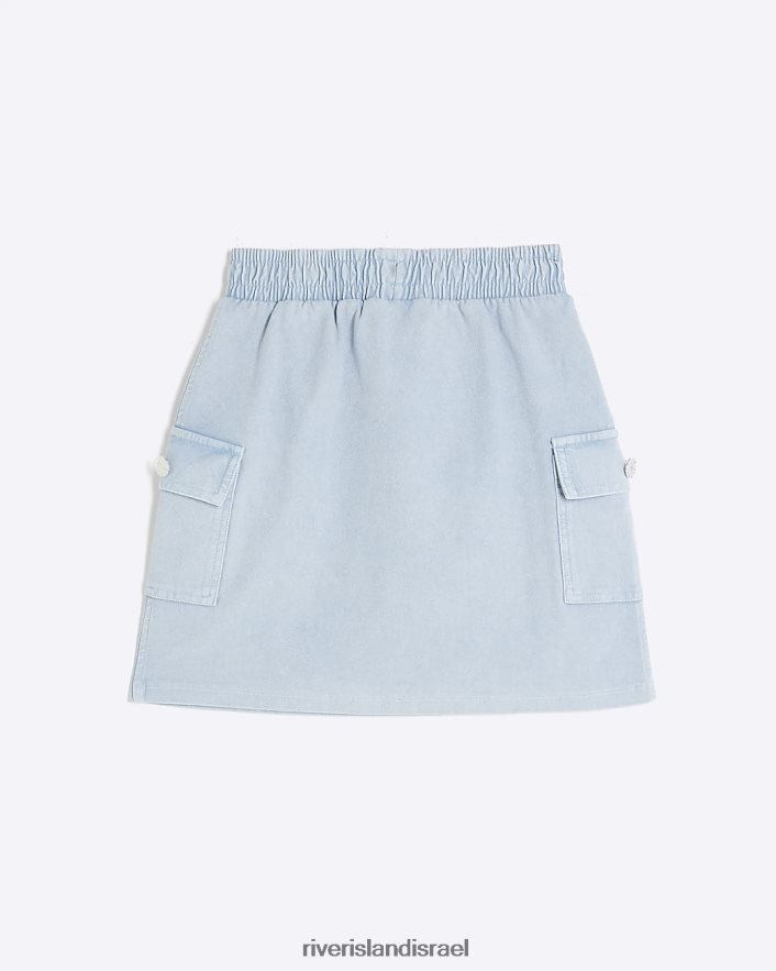 לבוש River Island g מטען למשוך על החצאית כְּחוֹל בנות BDZ4083247