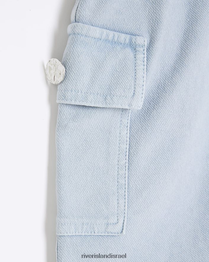 לבוש River Island g מטען למשוך על החצאית כְּחוֹל בנות BDZ4083247