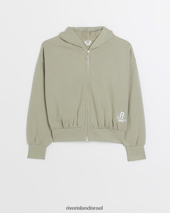 לבוש River Island g קפוצ'ון רוכסן חָקִי בנות BDZ4083288