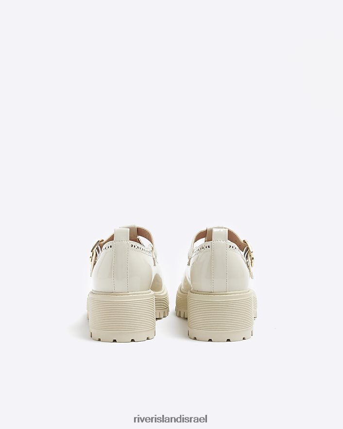 הַנעָלָה River Island g מרי ג'יין נעלי עקב קרם בנות BDZ4083348