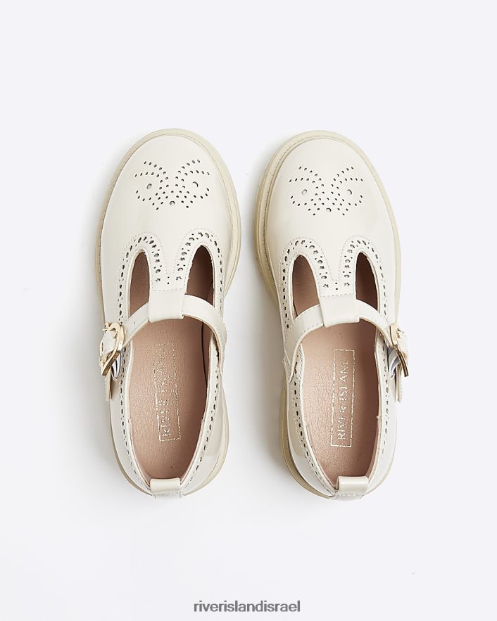 הַנעָלָה River Island g מרי ג'יין נעלי עקב קרם בנות BDZ4083348