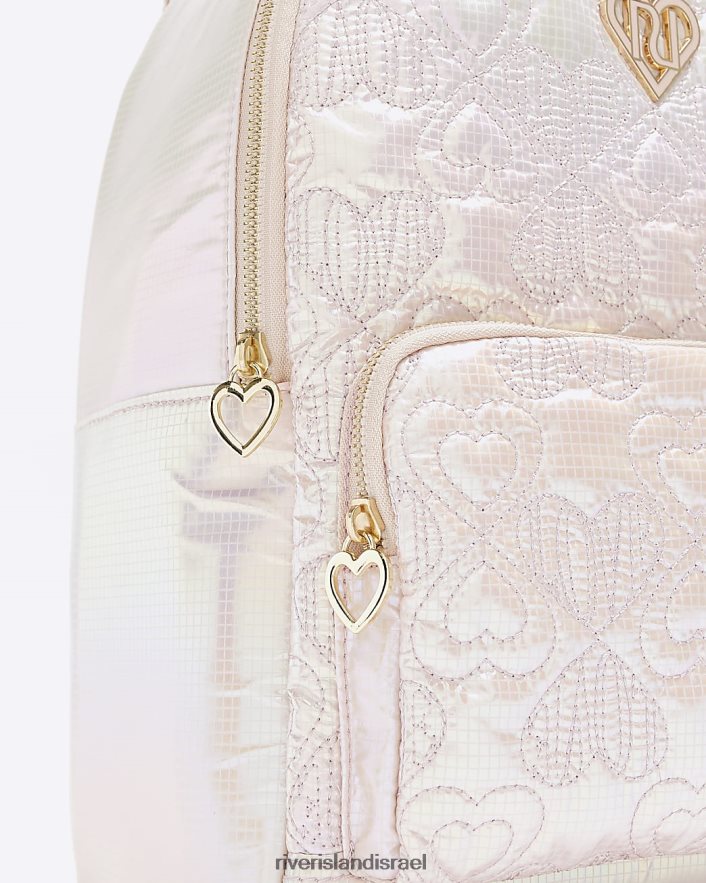 אביזרים River Island g תרמיל לב מרופד וָרוֹד בנות BDZ4083379