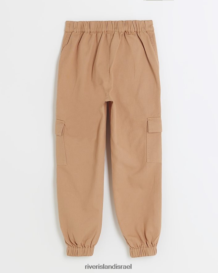 לבוש River Island g מכנסיים מטען מעוטרים תפוז בנות BDZ4086072