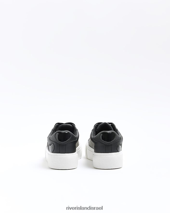 הַנעָלָה River Island g פטנט מאמני לב שָׁחוֹר בנות BDZ4086204