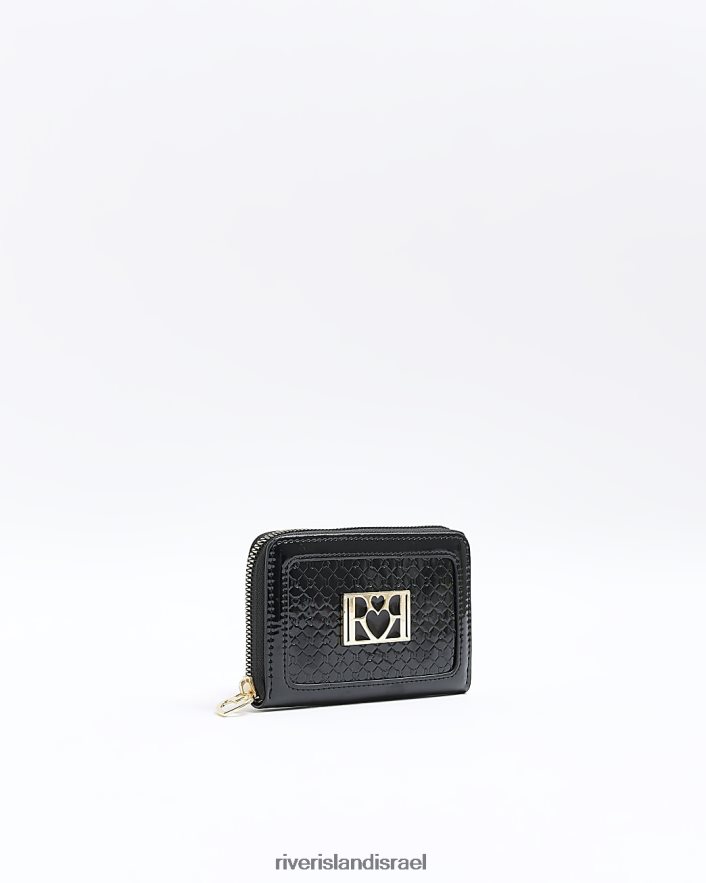 אביזרים River Island g ארנק מובלט שָׁחוֹר בנות BDZ4086227