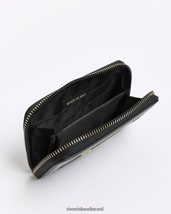 אביזרים River Island g ארנק מובלט שָׁחוֹר בנות BDZ4086227