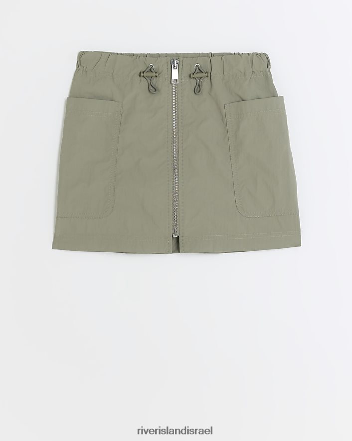 לבוש River Island g חצאית מטען עם רוכסן חָקִי בנות BDZ4086274