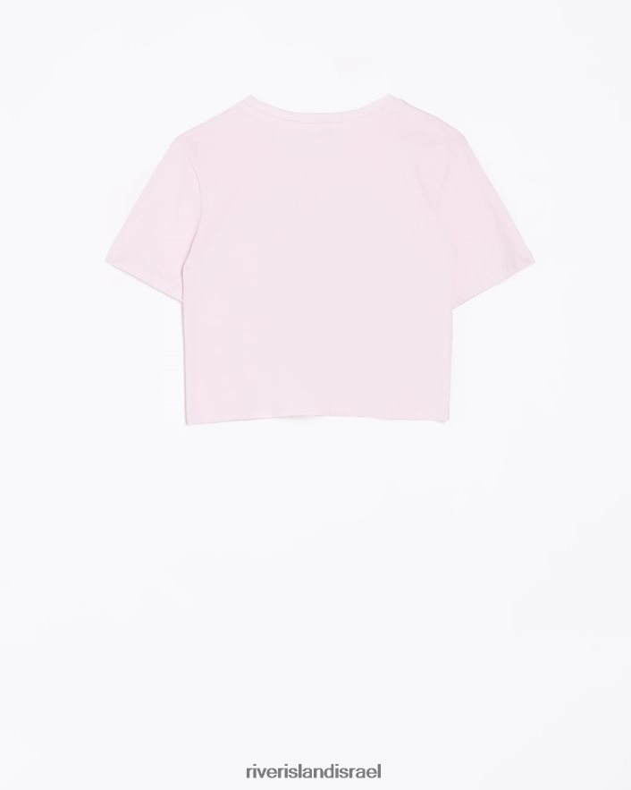 לבוש River Island g חולצת טריקו רקומה וָרוֹד בנות BDZ4086276