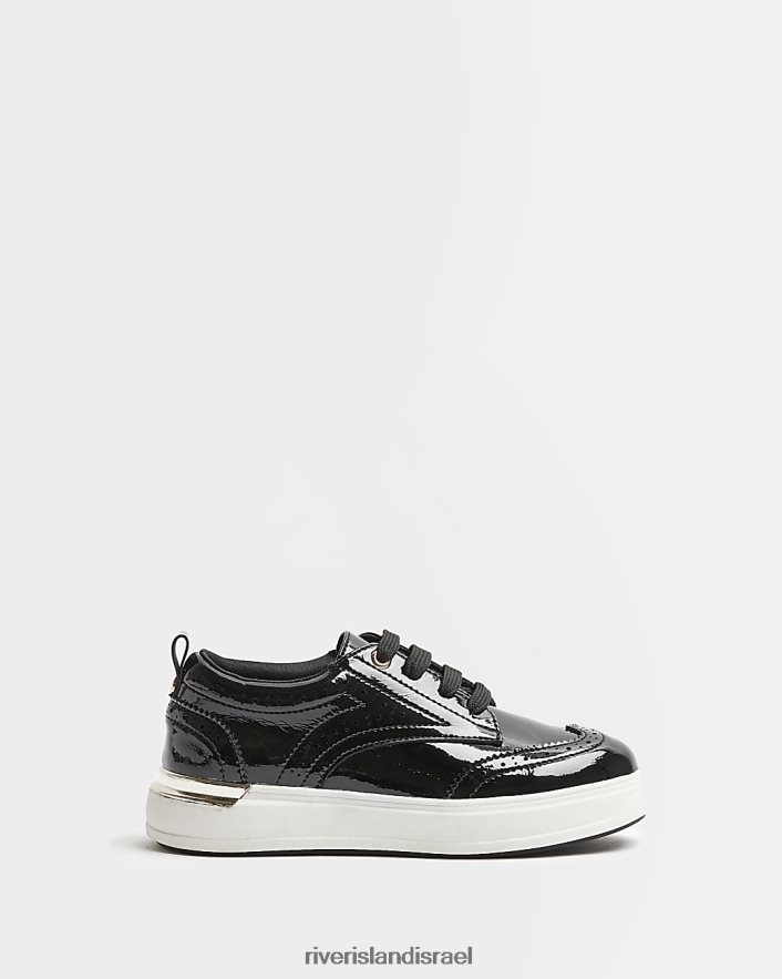הַנעָלָה River Island g שרוכים ברוג'ים שָׁחוֹר בנות BDZ4086378