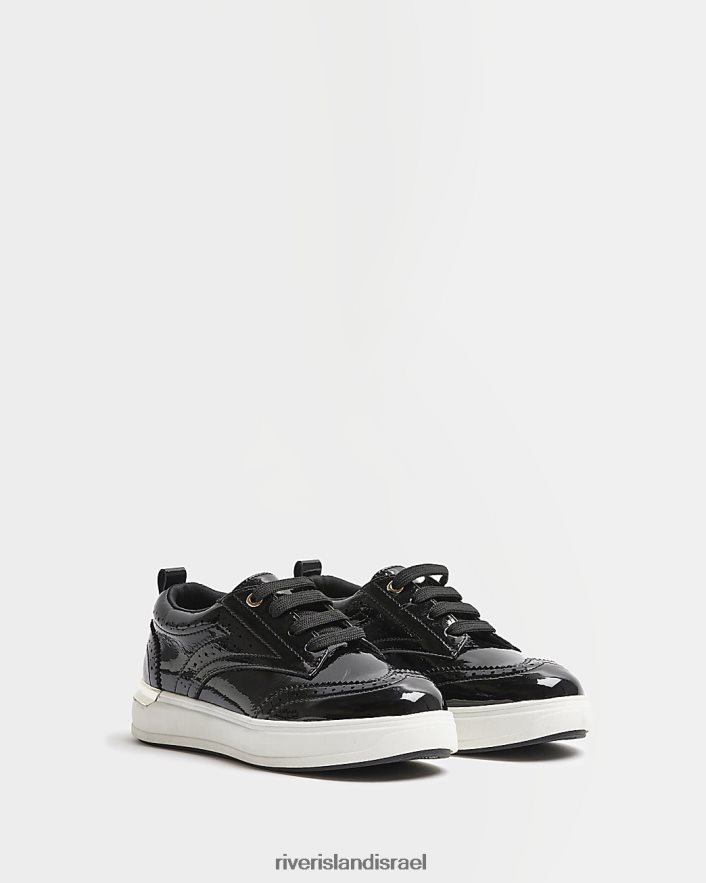 הַנעָלָה River Island g שרוכים ברוג'ים שָׁחוֹר בנות BDZ4086378