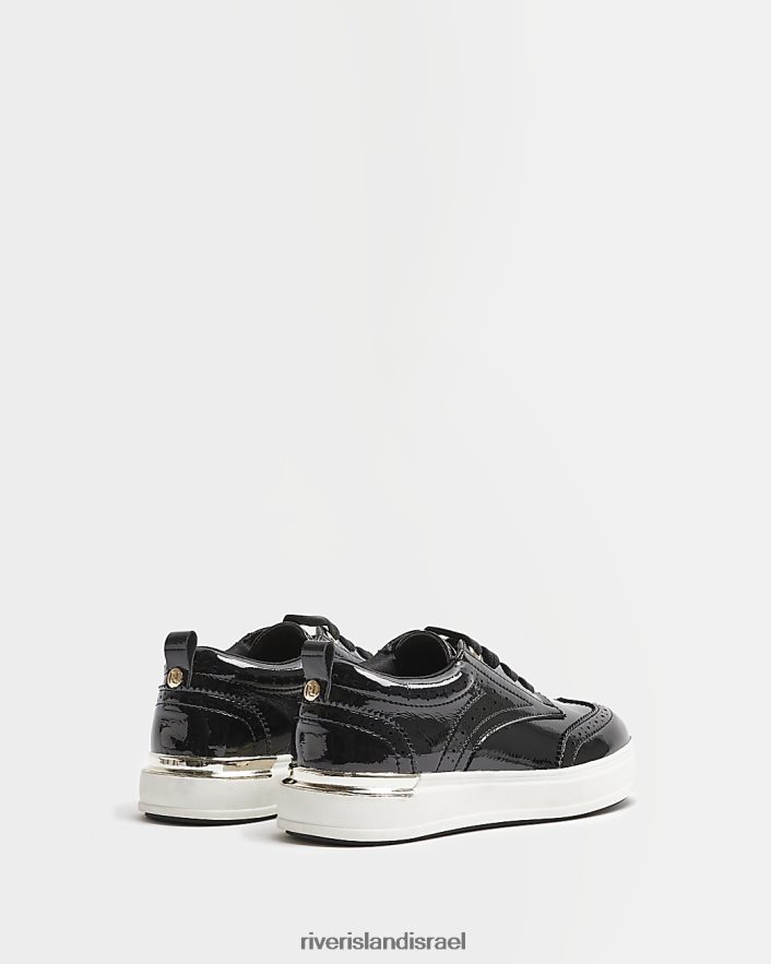 הַנעָלָה River Island g שרוכים ברוג'ים שָׁחוֹר בנות BDZ4086378