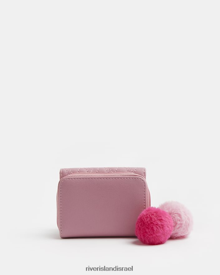 אביזרים River Island g ארנק פונפון מרופד וָרוֹד בנות BDZ4086382