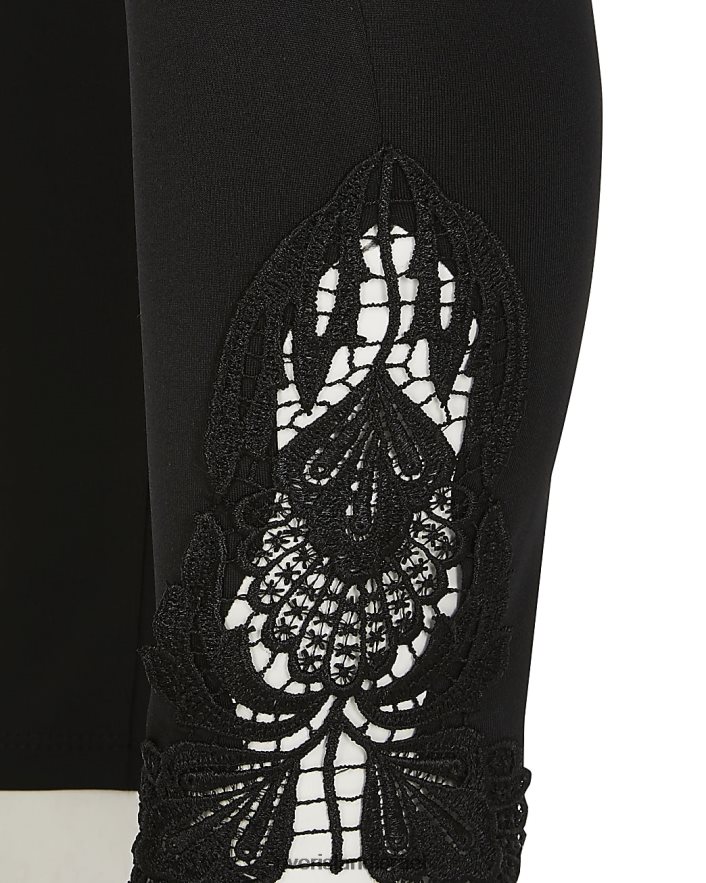 לבוש River Island חותלות סרוגות בשוליים של g שָׁחוֹר בנות BDZ4086390