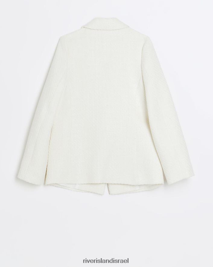 לבוש River Island בלייזר g boucle לבן בנות BDZ4086238