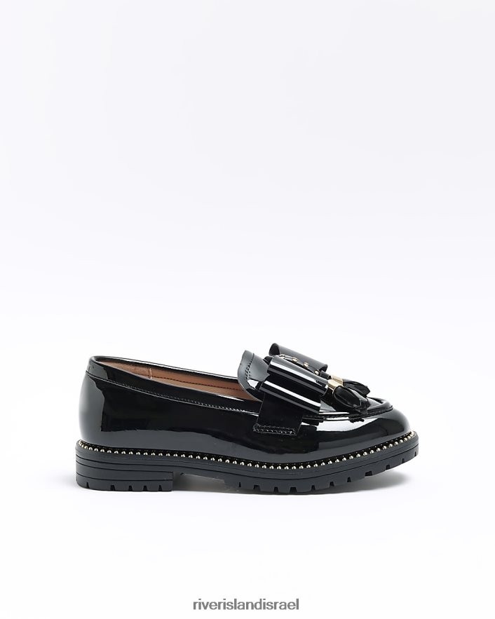 הַנעָלָה River Island g bow chunky loafers שָׁחוֹר בנות BDZ4086268