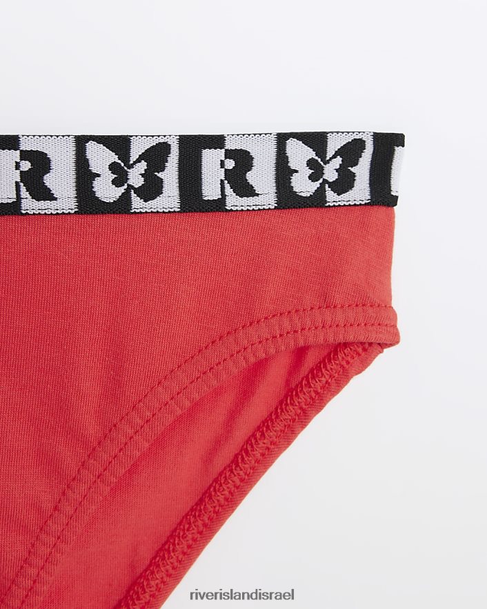 אביזרים River Island g brief הדפס פרפר 6 חבילה אָדוֹם בנות BDZ4086471