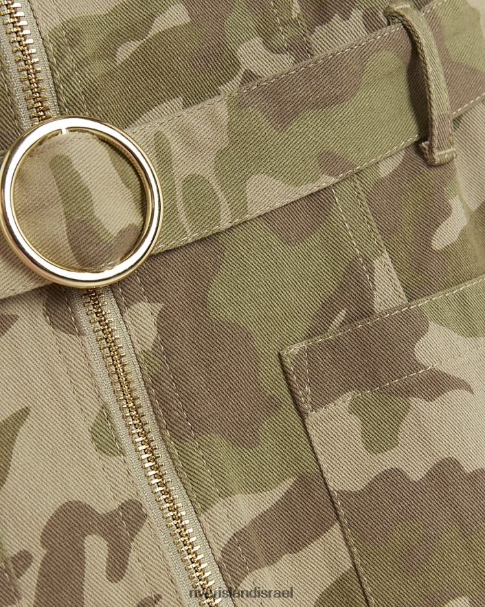 לבוש River Island שמלת שירות עם רוכסן של g camo חָקִי בנות BDZ4083200